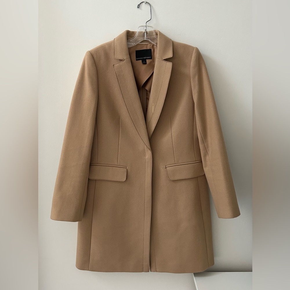 Banana republic wool camel coat